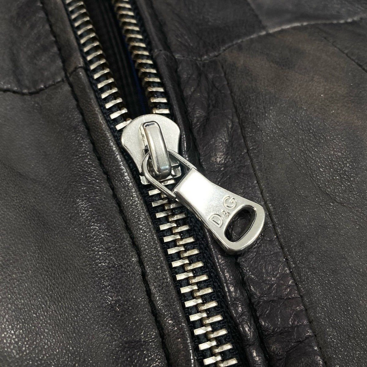 Dolce & Gabbana Dolce&gabana D&G Patchwork Leather Jacket 44 Gray — view 7