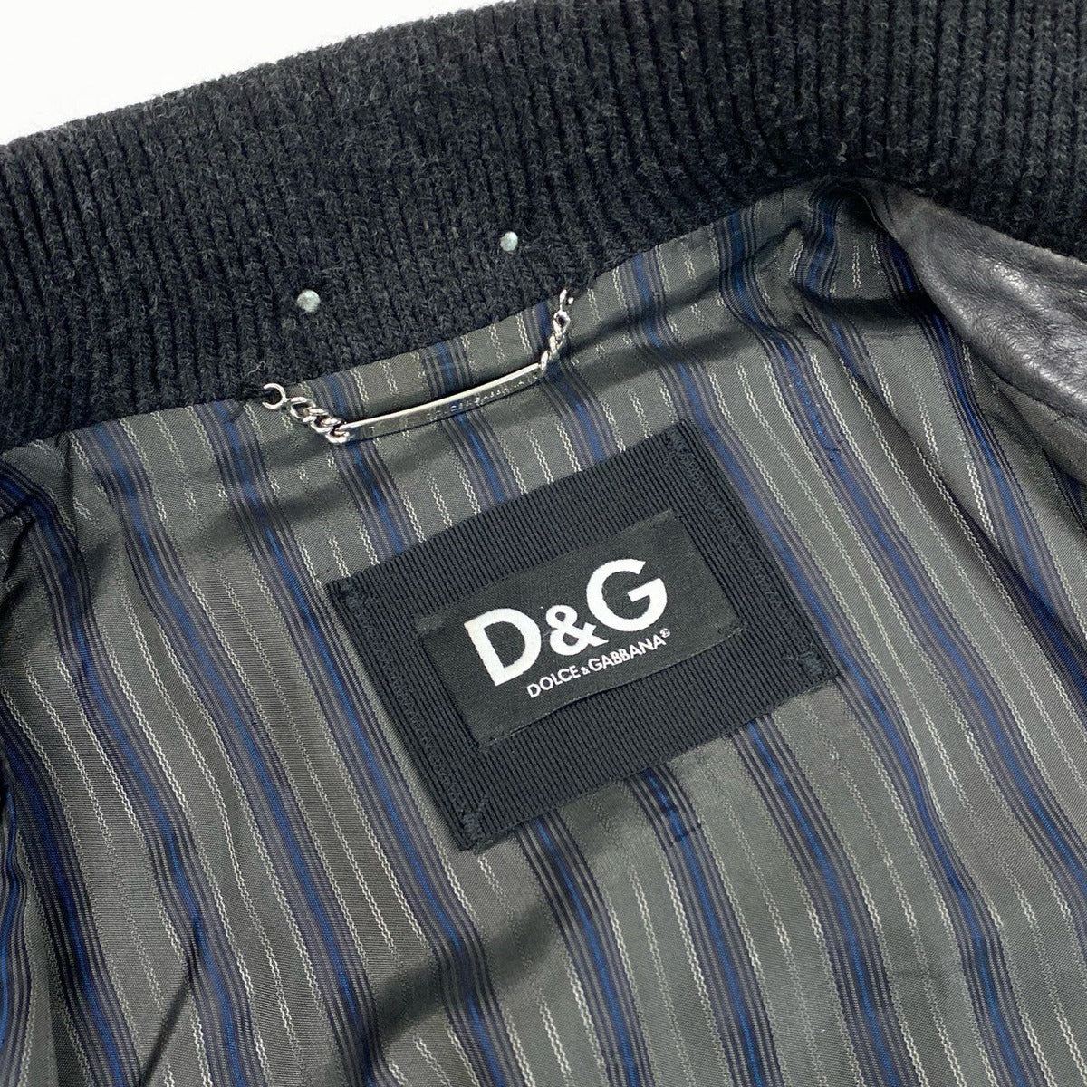 Dolce & Gabbana Dolce&gabana D&G Patchwork Leather Jacket 44 Gray — view 9