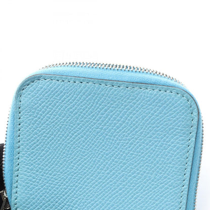 Hermes Coin Case Azap Compact Mini Silk in Celeste — view 6