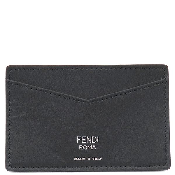 Fendi Card Case Zucca Card Holder Leather Brown Card Holder Pass Case 7ar911
