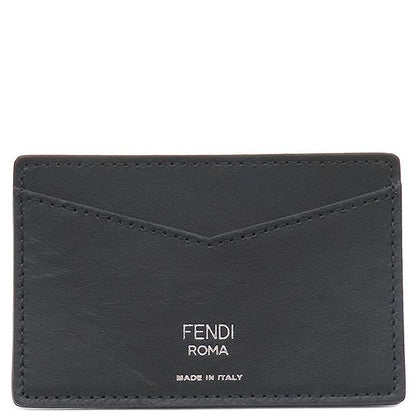 Fendi Card Case Zucca Card Holder Leather Brown Card Holder Pass Case 7ar911