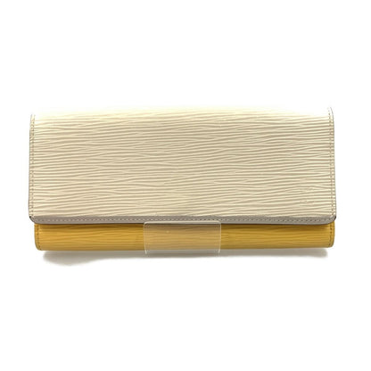 Louis Vuitton Portefeuille Flor Long Wallet White Yellow