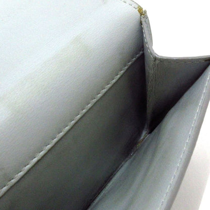 Celine Trifold Folded Compact Wallet Light Blue Leather