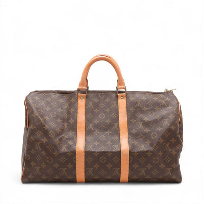 Louis Vuitton Monogram Keepall 50 M41426 Leather Boston Bag Business Travel