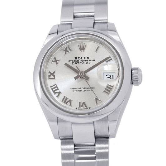 Rolex Lady Datejust Roulette Watch Silver Dial