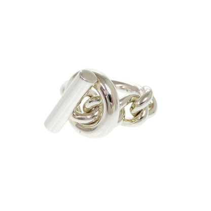 Hermes Croisette Size 55 Silver 925 Ring 0136