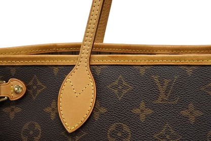 Louis Vuitton Monogram Neverfull PM Tote Bag Brown Vachetta Leather Gold — view 5