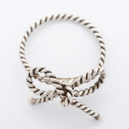 Tiffany & Co Ring With Twisted Ribbon Silver 925 Size 11 Ladies