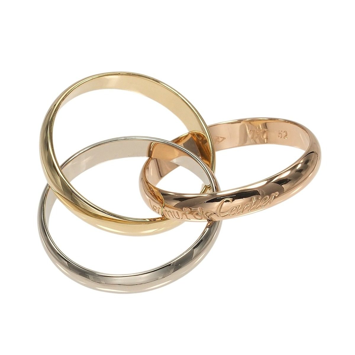 Cartier Trinity mm Band 18k Gold Ring — view 6