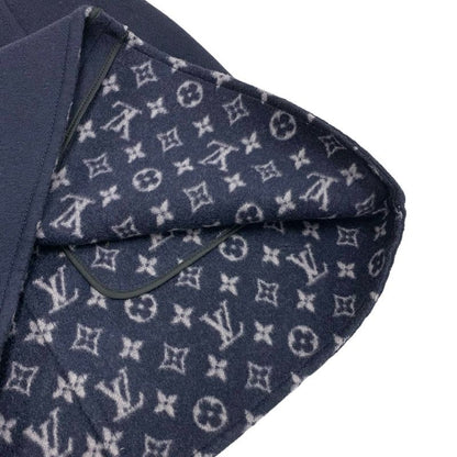 Louis Vuitton Monogram Skirt Navy Silver Zip