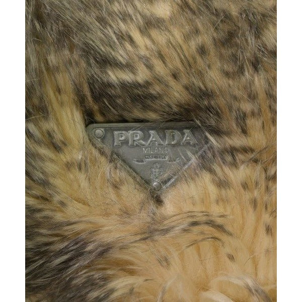 Prada Poncho Jacket Polyester Brown — view 4