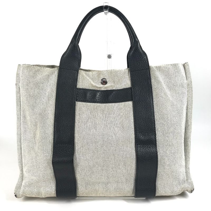 Hermes Handbag Sac Arne MM Cotton Black