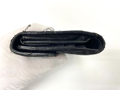 Celine Old Celine Vintage C Macadam Allover Jacquard And Leather Trifold Wallet