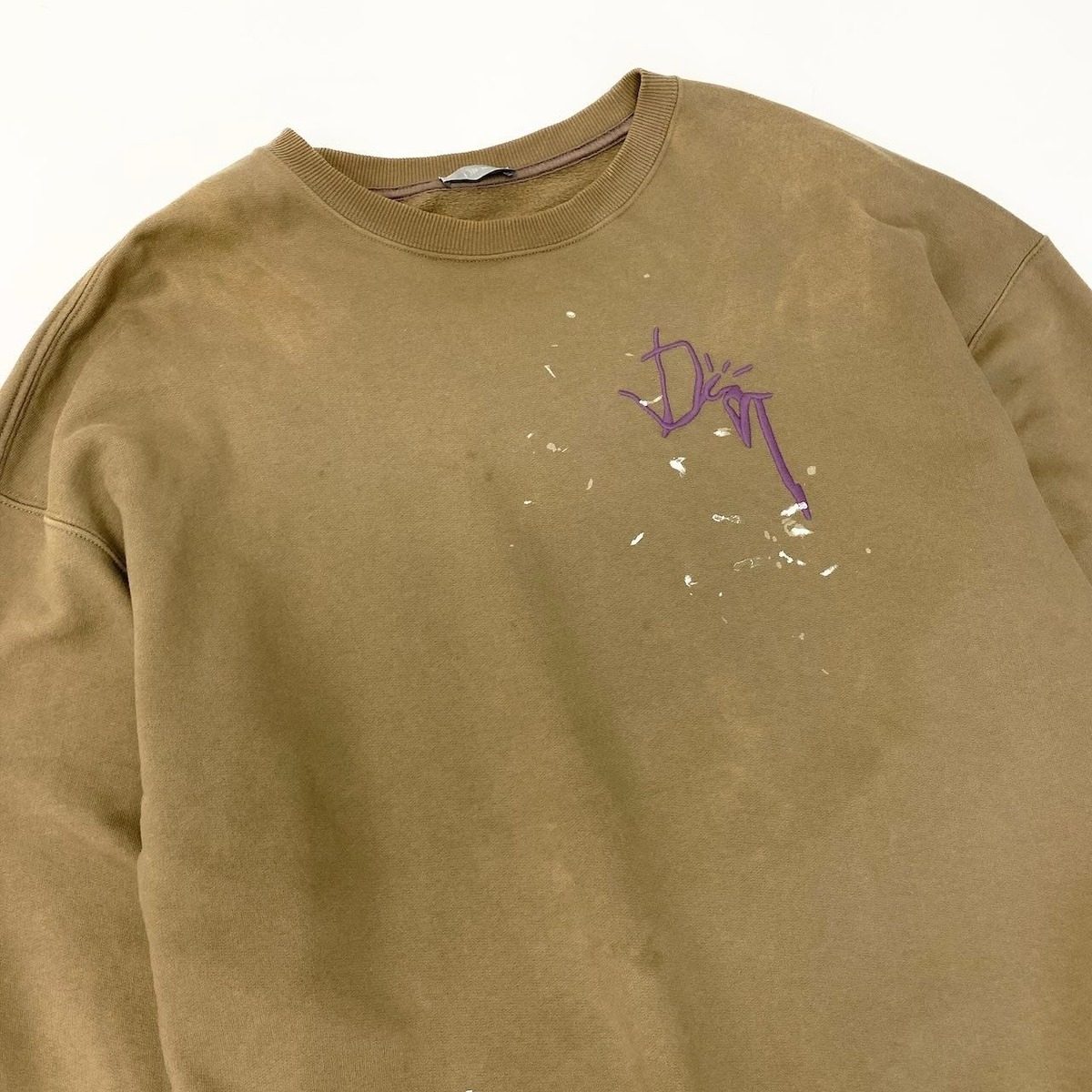 Dior Homme Cactus Jack Oversize Logo Sweatshirt Painted Crew Neck Embroidery L — view 4