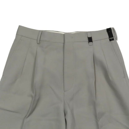 Unused 21aw Fendi Bermuda Pants Slacks Shorts FF Logo Hardware Half Pants 2