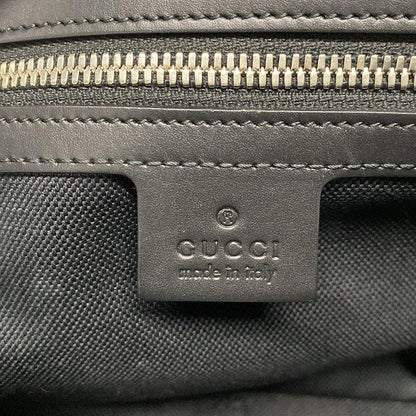 Gucci Shoulder Bag GG Plus GG Supreme 626363 Black And Dark Gray Leather