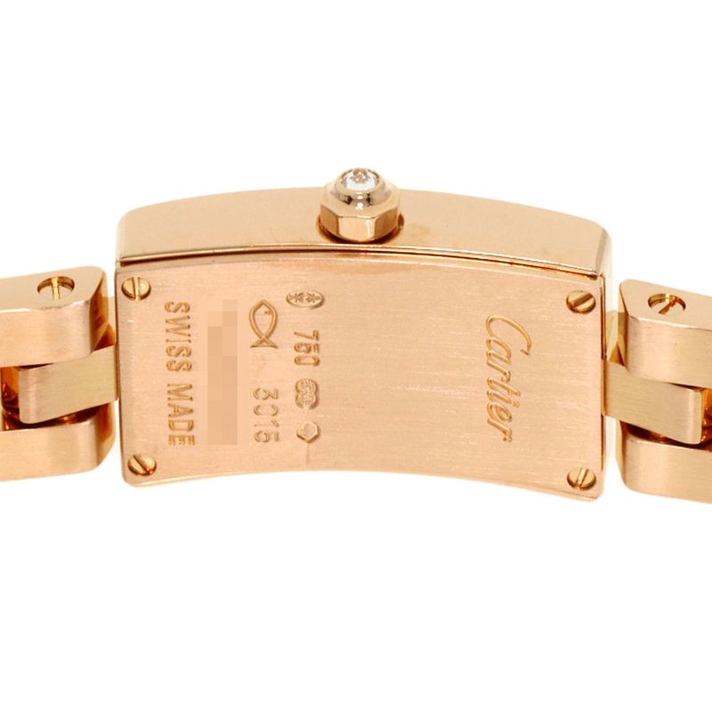 Cartier Wg40023j Ballerina Diamond Watch 18K Pink Gold Diamonds Ladies