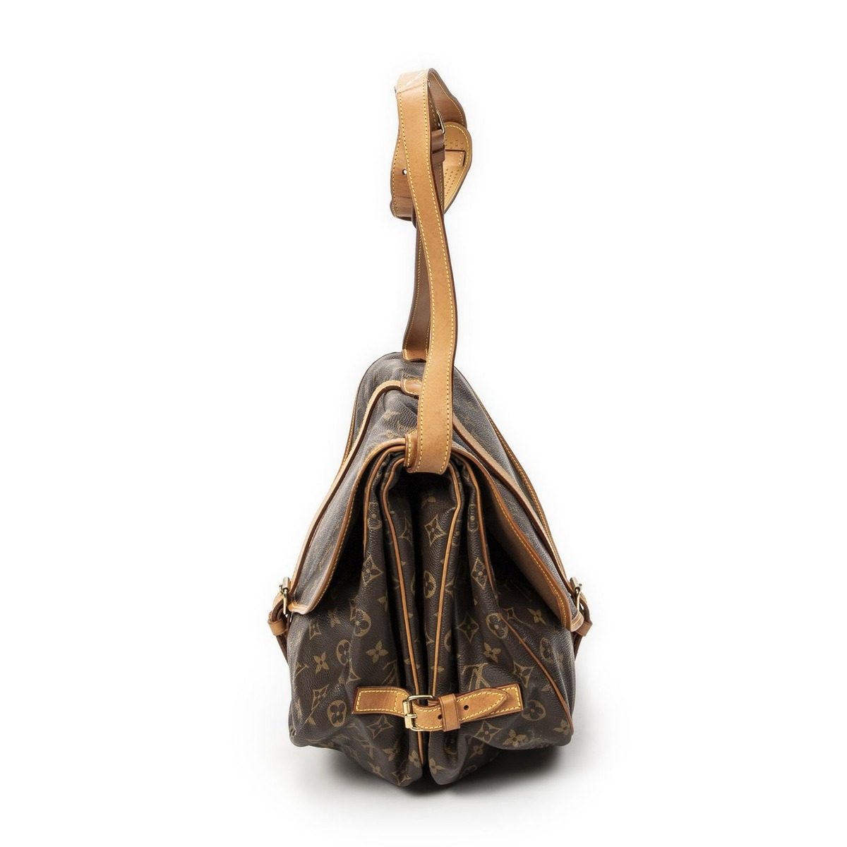 Louis Vuitton Saumur Brown Monogram Canvas — view 3