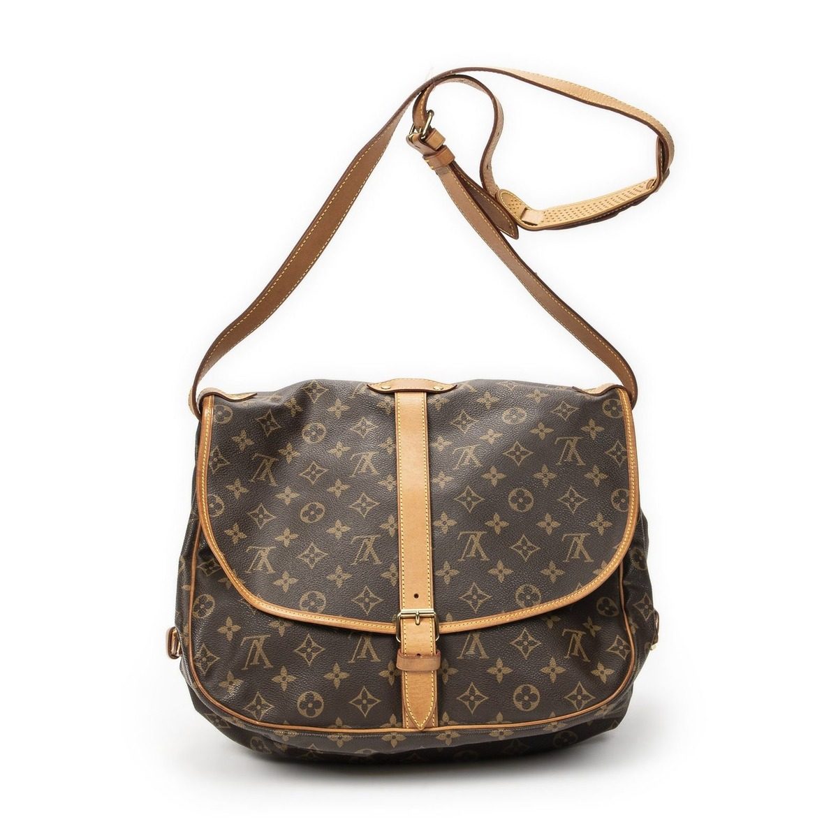 Louis Vuitton Saumur Brown Monogram Canvas — view 5