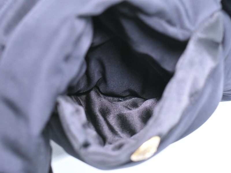 Authentic Chanel Estimated Nylon Down Jacket Outerwear Black Women's Clothing