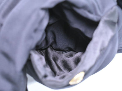 Authentic Chanel Estimated Nylon Down Jacket Outerwear Black Women's Clothing