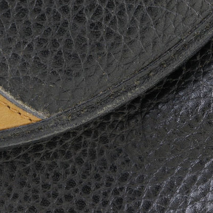 Dior Christian Dior CD Logo Vintage Pochette Calf Black Women's Shoulder Bag