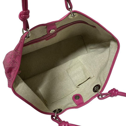 Dior/christian Dior Tote Bag Sherry Pink Leather