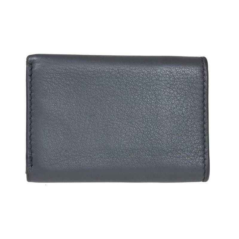 Balenciaga Wallet Trifold Wallet Mini Wallet Gray Leather 67bs134