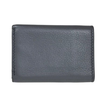 Balenciaga Wallet Trifold Wallet Mini Wallet Gray Leather 67bs134