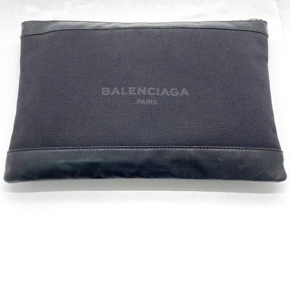 Balenciaga Clutch Bag Navy Clip M Black — view 8