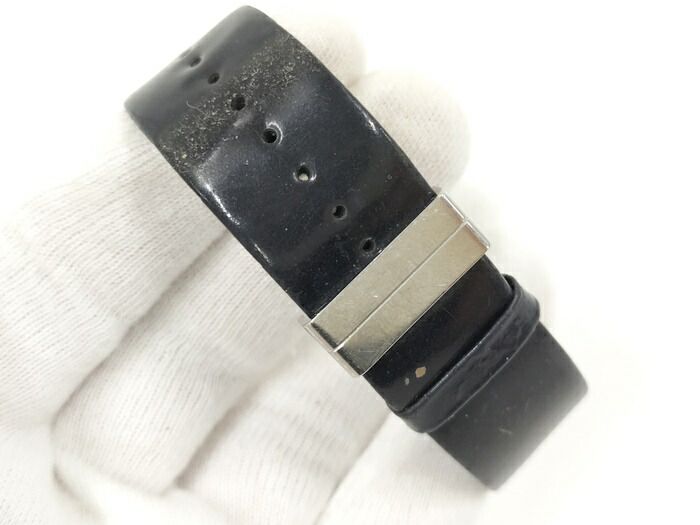 Chanel Ladies Watch Matelasse SS Leather Belt Black Quartz Black Dial H0116