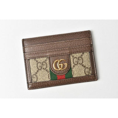 Gucci Card Case Business Holder Beige Brown 96 iwg 8745 — view 2