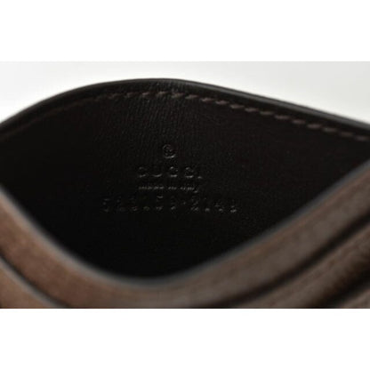 Gucci Card Case Business Holder Beige Brown 96 iwg 8745 — view 6
