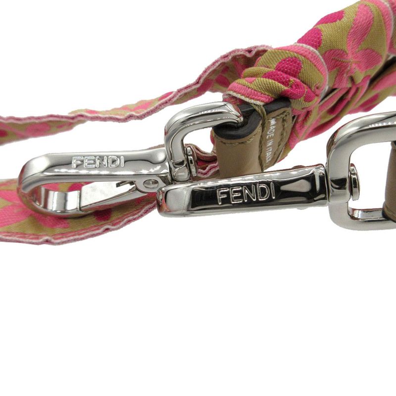 Fendi Strap You Tyrolean Tape Floral Pattern Ribbon Shoulder Strap Leather /