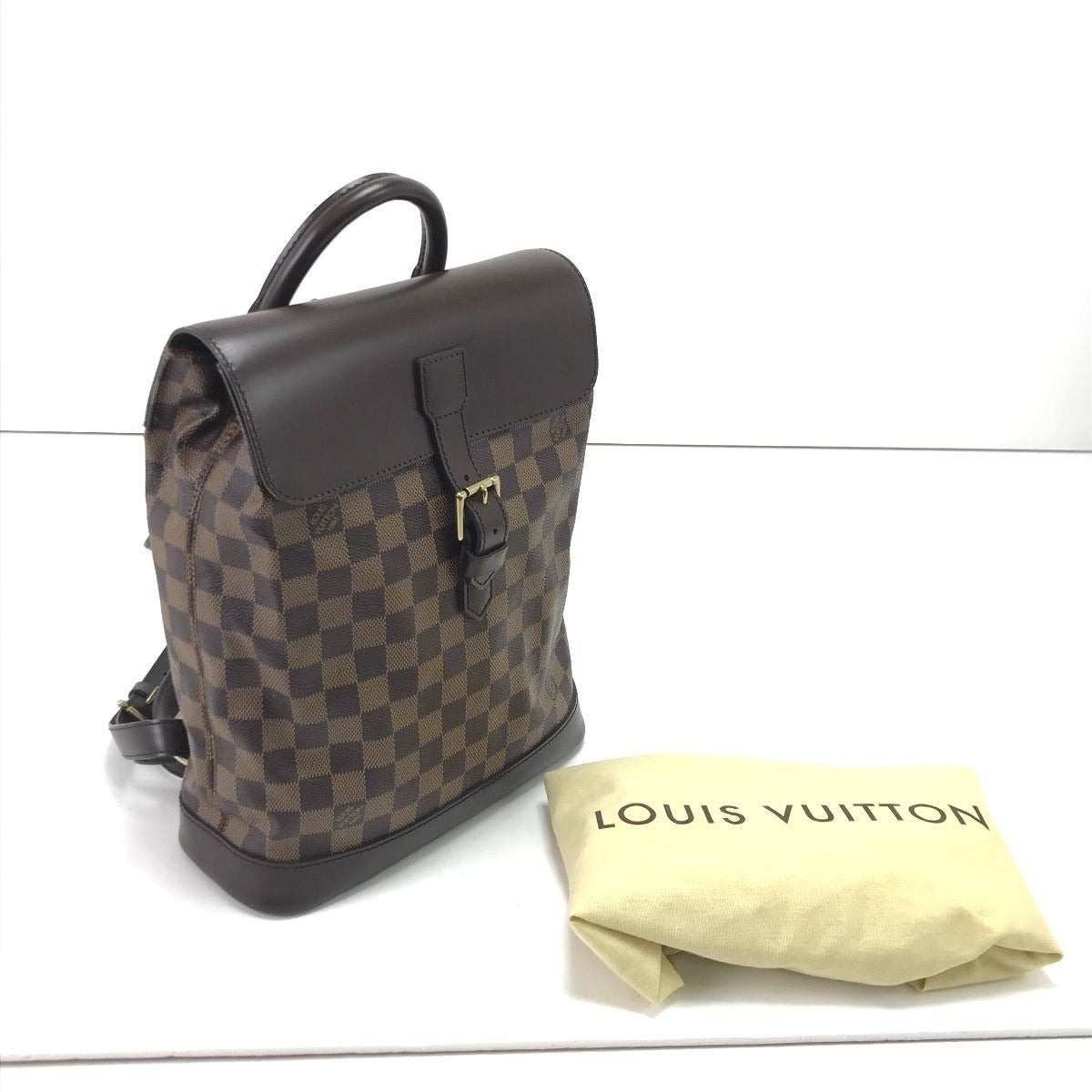 Louis Vuitton Backpack Damier Jean Soho Brown