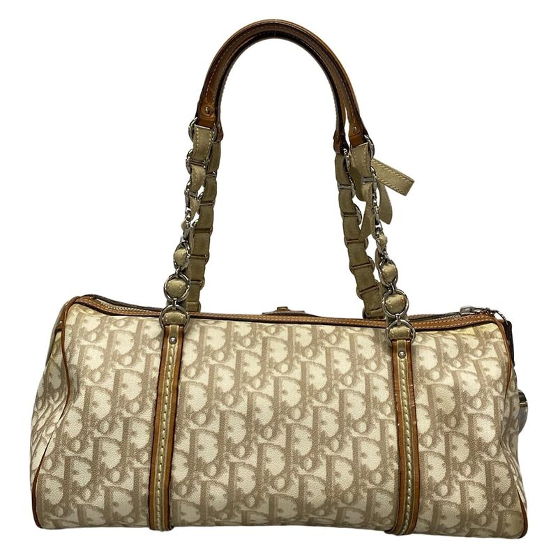 Dior/christian Dior Handbag Romantictrotter Lcs44706 Ivory X Beige X Brown