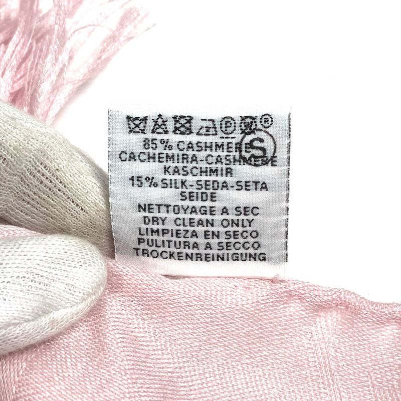 Hermes Stole New Livris Cashmere Rose Pearl Pink