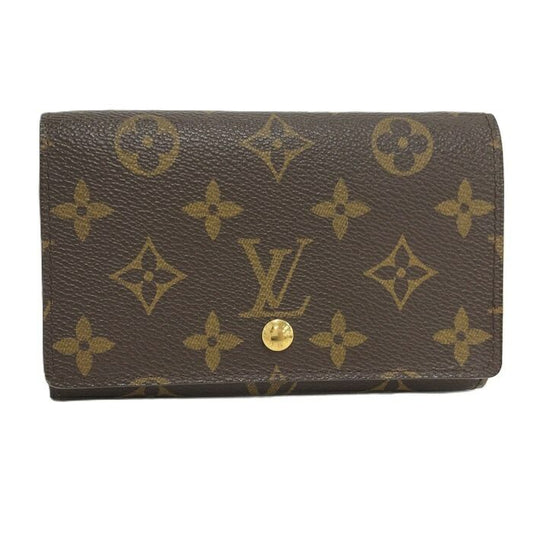 Louis Vuitton Portmonnais Bietresole Fold Wallet Monogram Brown M61730