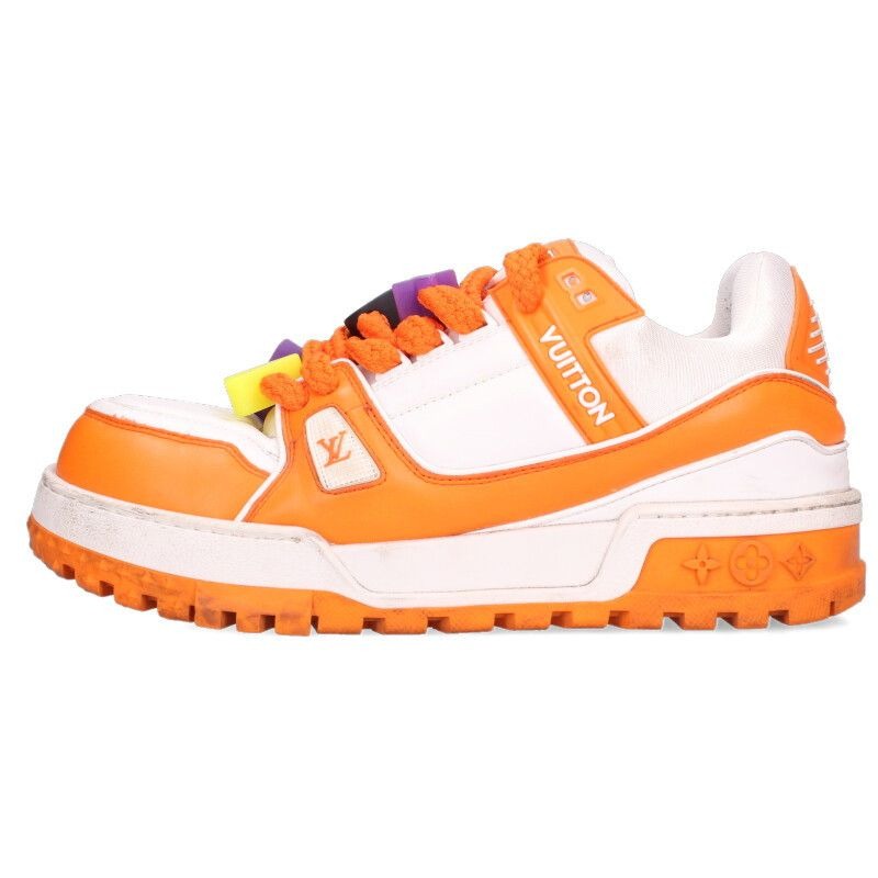 Louis Vuitton LV Trainer Maxi Sneaker Orange X White