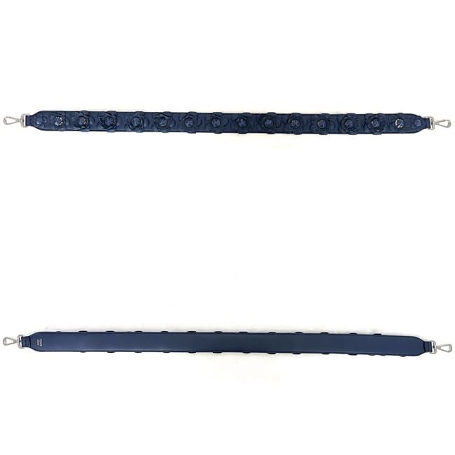 Fendi Shoulder Strap You Navy Excellent Condition Leather