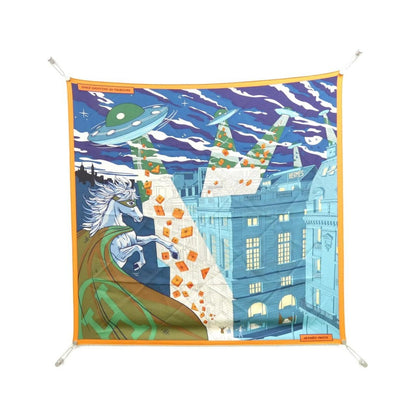 Hermes Space Shopping AU Faubourg Carre Scarf
