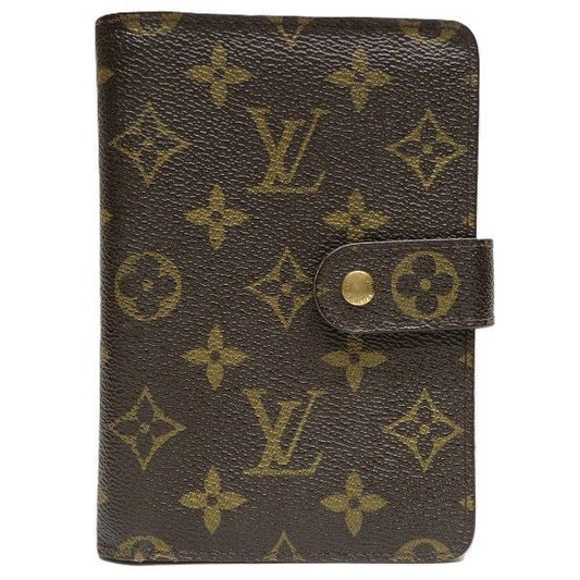 Louis Vuitton Monogram Porte Papier Zip M61207 Round Zipper Bifold Wallet Unisex