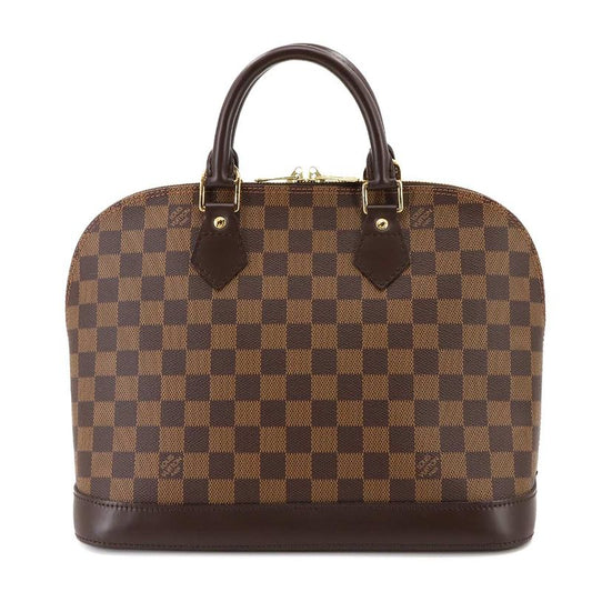 Louis Vuitton Damier Alma PM Hand Bag Ebène N51131 Brown Gold Hardware 90297077