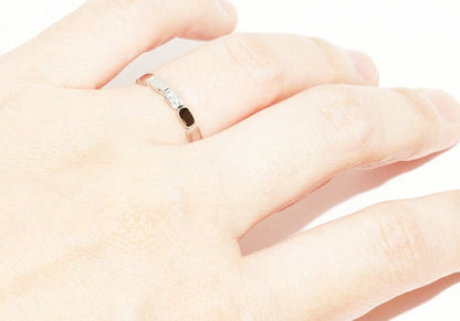 Chanel Pt950 Diamond 2P (approx 002ct) Première Promes Wedding Ring Width 25mm