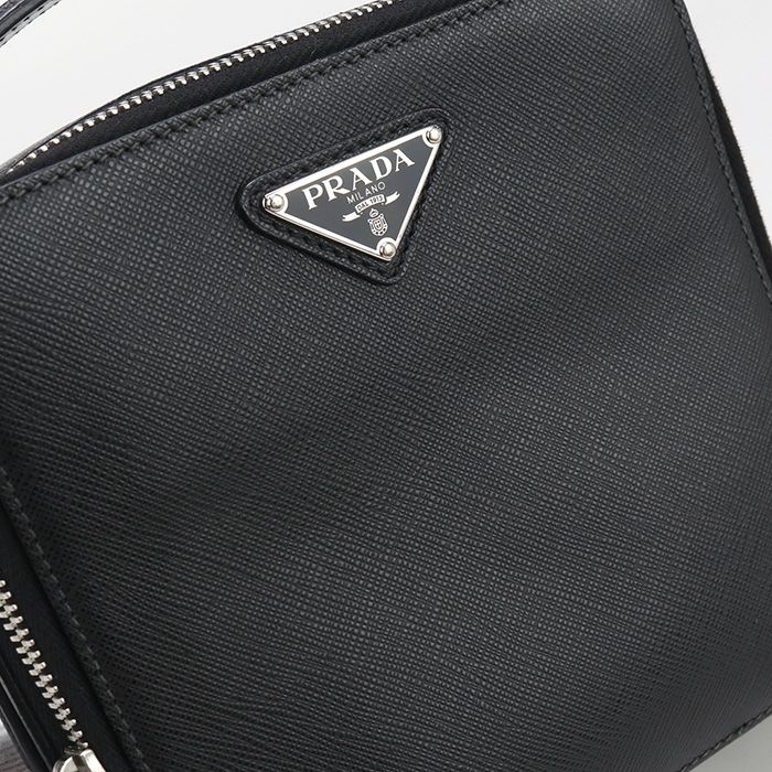 Prada 2WAY Saffiano Leather 2vh068 9Z2 F0002 Handbag Leather Men