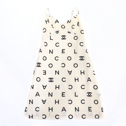 CHANEL Boutique CHANEL Boutique Vintage 97P P07977 100% Silk Full Logo Coco