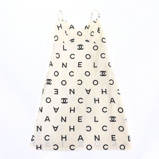 CHANEL Boutique CHANEL Boutique Vintage 97P P07977 100% Silk Full Logo Coco