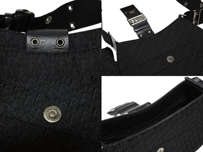 Dior Trotter Line Street Chic Shoulder Bag Black — view 8