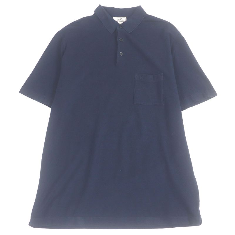 Hermes 2023 100% Cotton Short Sleeve Short Sleeved Polo Shirt Cut