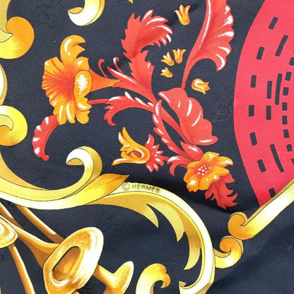 Hermes Scarf 100% Silk Carre 90 Orgauphone ET Autres Mecaniques Pipe Organ — view 7